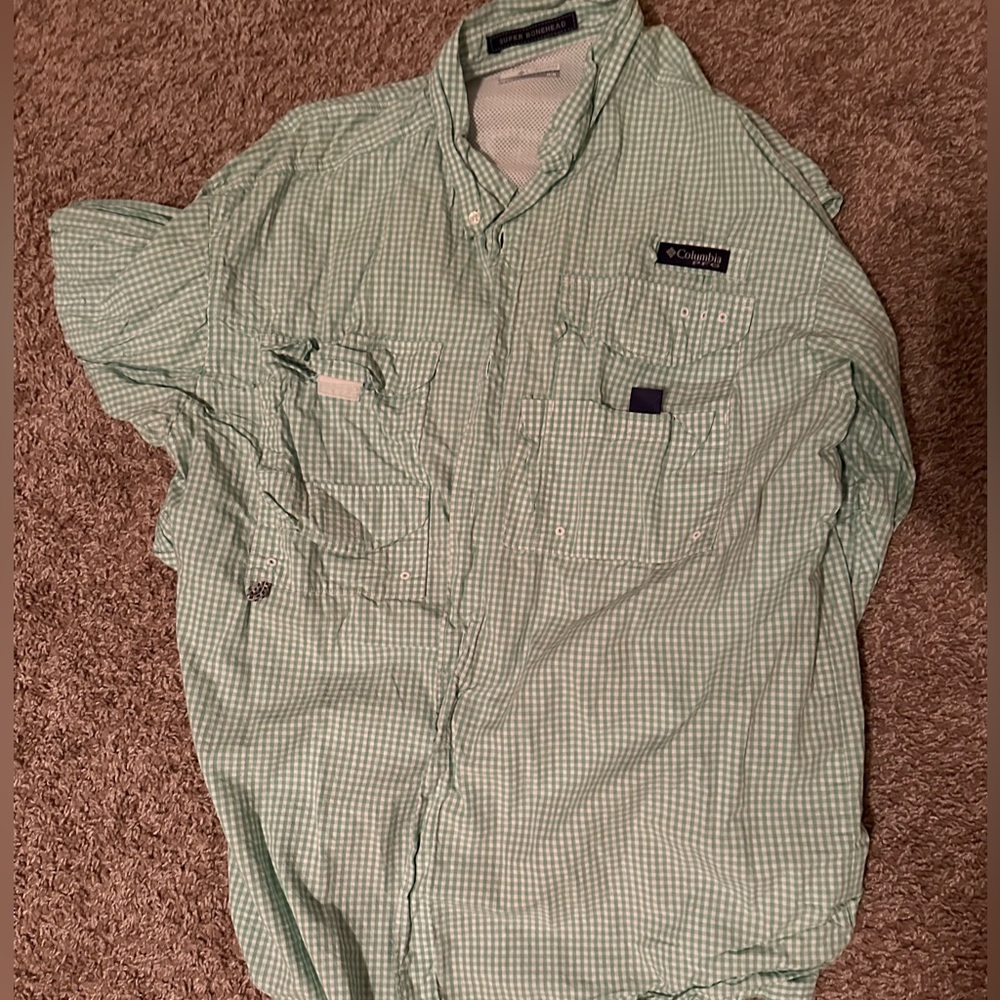 Columbia PFG button up super bonehead shirt